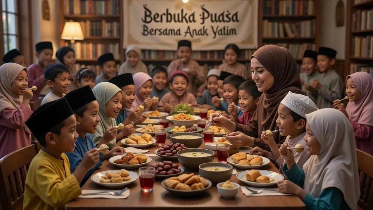 Featured image of post Berbuka Puasa Bersama Anak Yatim: Menghangatkan Hati dengan Santunan